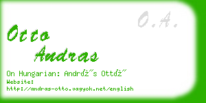 otto andras business card